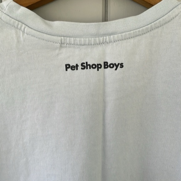 Pet Shop Boys - Limited Zara T-Shirt - Size Medium "B Sides" Light Blue - Picture 6 of 7